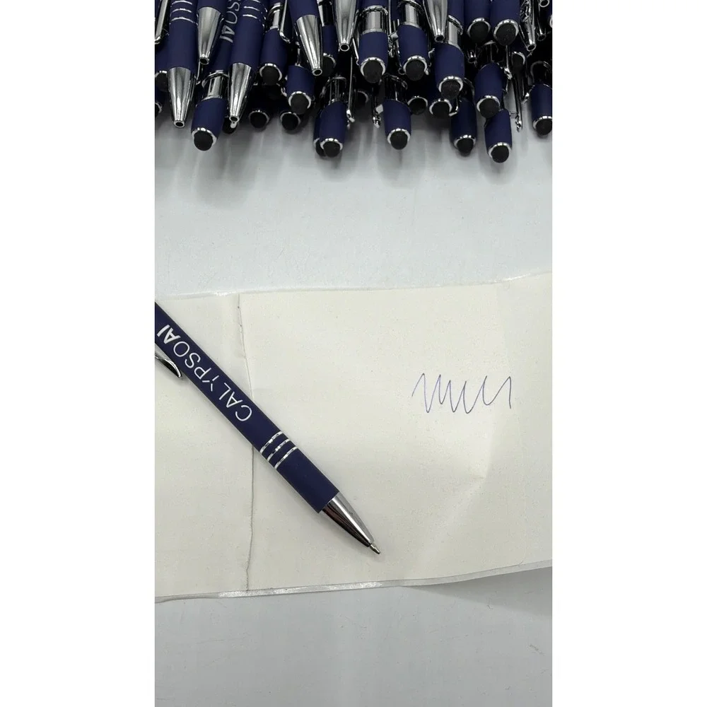 Lot 100 - CalypsoAI Promotional Stylus Pens Bulk Navy Blue Ink AS IS